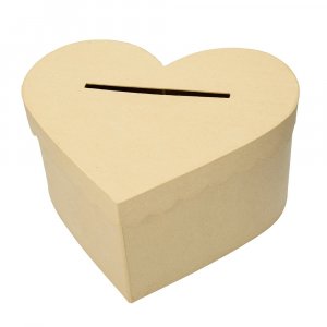 Boîte à cartes de remerciement Coeur - 32x27x16 cm Boîte à cartes de remerciement Coeur - 32x27x16 cm