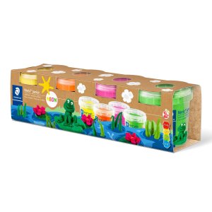 Pâte à modeler Noris Junior, couleurs néon - 4 x 130 g Pâte à modeler Noris Junior, couleurs néon - 4 x 130 g