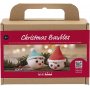Mini Kit DIY Boules de Nol pour Sapin - Elfes Rouges et Verts