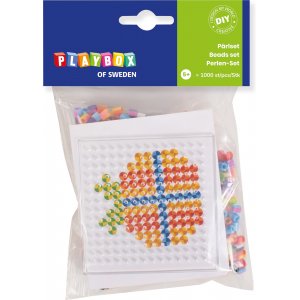 Perles tube avec mélange rayé plat 1000 pcs Perles tube avec mélange rayé plat 1000 pcs