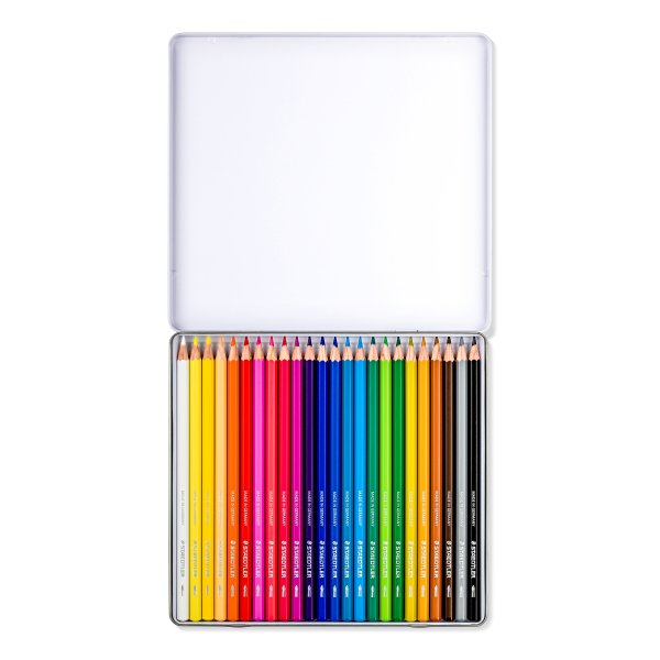 Crayons aquarelle dans une bo�te - 24 crayons
