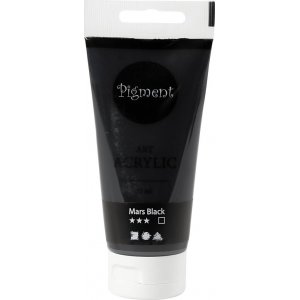 Pigment Art Acrylique - noir de mars - semi-brillant - couvrant - 75 ml Pigment Art Acrylique - noir de mars - semi-brillant - couvrant - 75 ml