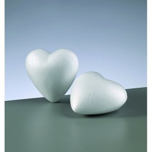 Coeur en polystyrène 90 mm - non divisible Coeur en polystyrène 90 mm - non divisible