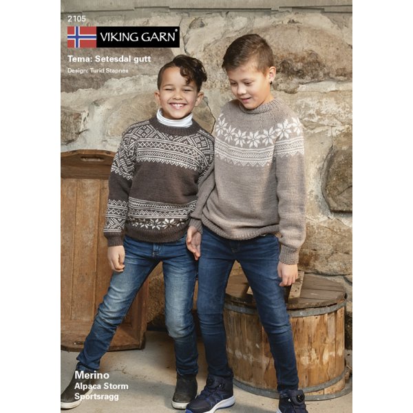 Catalogue de patrons Viking Setesdal Boy (2105) - Mrinos