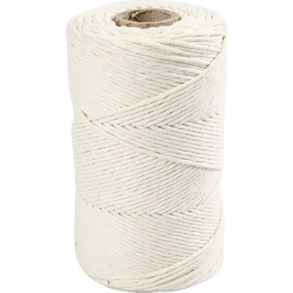 Fil macram - blanc cass - 2 mm - 198 m
