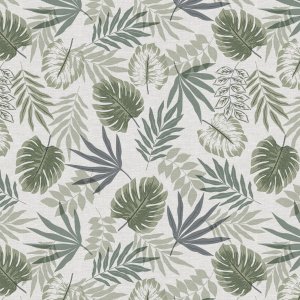 Toile cirée à motif jungle - Verte Toile cirée à motif jungle - Verte