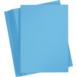 Carton coloré - bleu turquoise - A4 - 180 g - 100 feuilles Carton coloré - bleu turquoise - A4 - 180 g - 100 feuilles