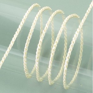 Cordon viscose 2 mm - 50 mètres - crème Cordon viscose 2 mm - 50 mètres - crème