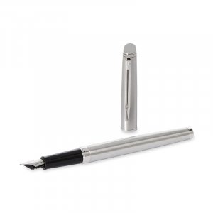 Stylo plume Waterman Hémisphère - Acier inoxydable Chrome - Bleu Moyen Stylo plume Waterman Hémisphère - Acier inoxydable Chrome - Bleu Moyen