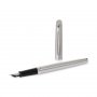 Stylo plume Waterman Hémisphère - Acier inoxydable Chrome - Bleu Moyen