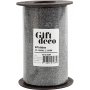 Cordon cadeau - noir - paillettes - 100 m