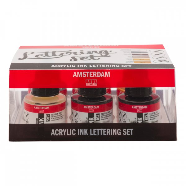 Marqueur acrylique Amsterdam 6x30 ml - Lettrage