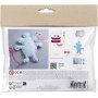 Mini Kit DIY Couture, couleurs mlanges, Monstre en feutrine