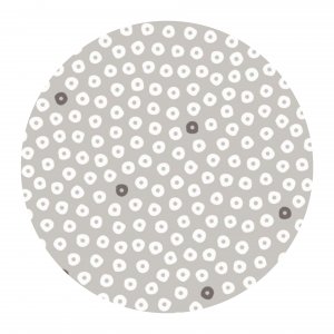 Toile cirée prête à l'emploi Dotti Earl Grey ronde 160 cm Toile cirée prête à l'emploi Dotti Earl Grey ronde 160 cm