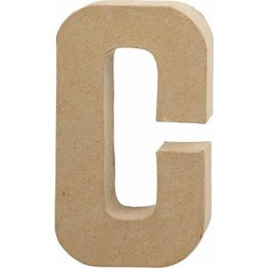 Lettre en carton - C - 5 cm Lettre en carton - C - 5 cm