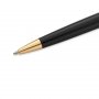 Stylo bille Waterman Hmisphre - Noir Garniture Or - Bleu Moyen