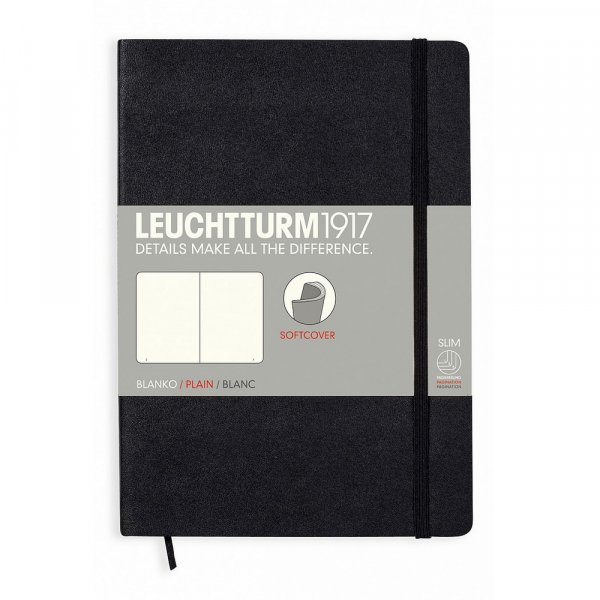Carnet A5 Soft Blank - Noir