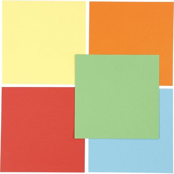 Papier origami - couleurs mlanges - 15 x 15 cm - 5 x 10 feuilles