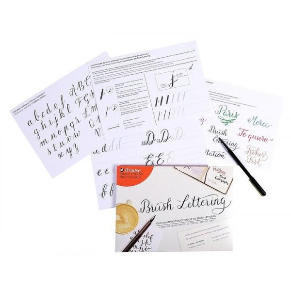 Cartes d\\\'entranement pour le brushletter