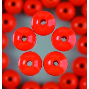 Perles en bois - orange Perles en bois - orange