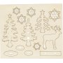 Figurines en bois  faire soi-mme - fort avec cerf