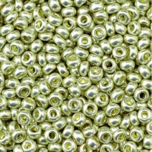 Perles de rocaille métallisées - argent Perles de rocaille métallisées - argent