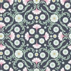 Tissu wax textile mauve marine Tissu wax textile mauve marine