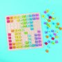 Table de multiplication en bois
