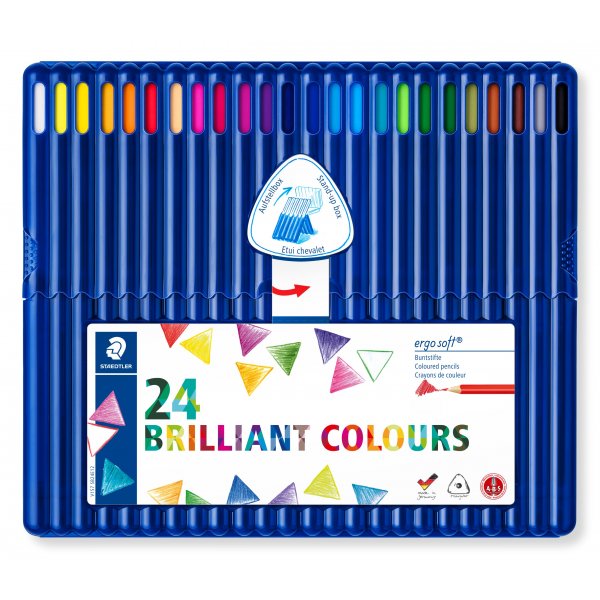 Crayons de couleur Ergo soft - 24 crayons