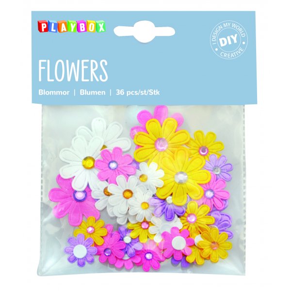 Fleurs autocollantes