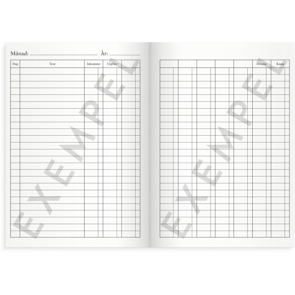 Livre de caisse avec comptes - A5