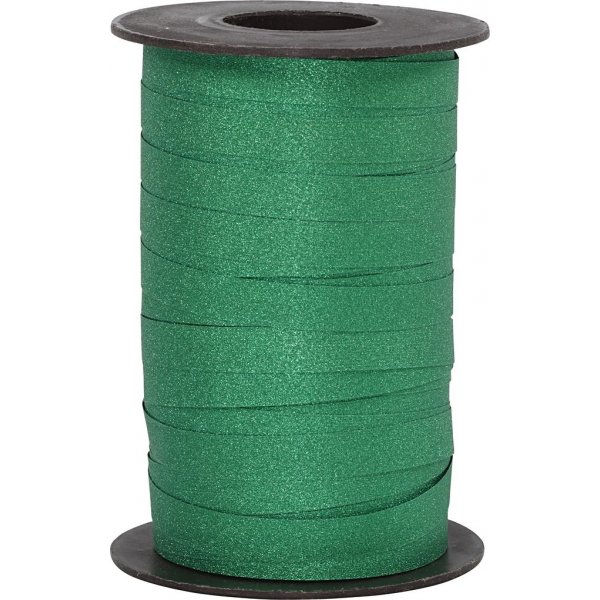 Cordon cadeau - vert - paillettes - 100 m