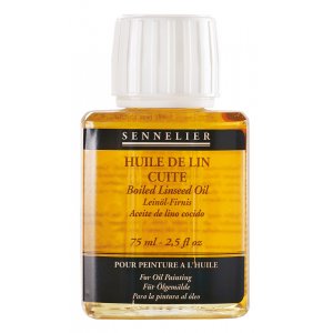 Huile médium Sennelier - Huile de Lin bouillie Huile médium Sennelier - Huile de Lin bouillie
