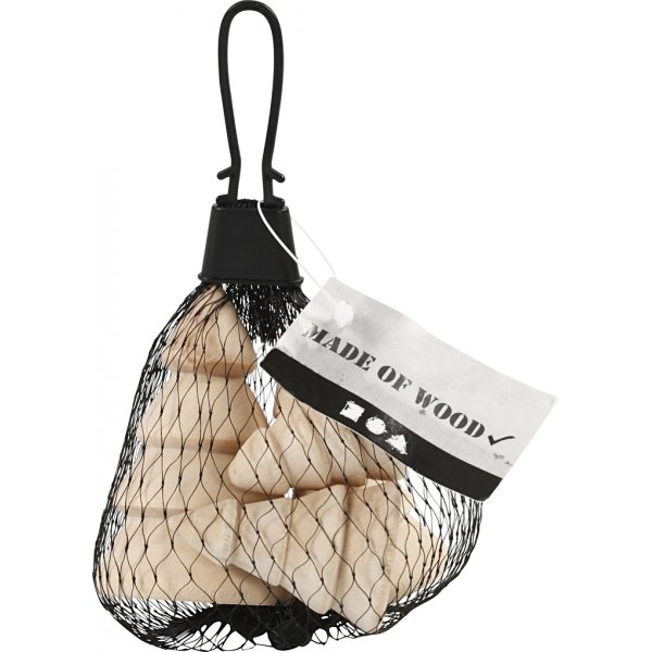 Sapins de Nol en bois - 4 pcs