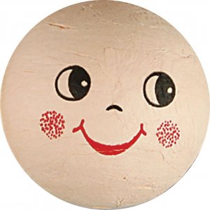 Têtes - ivoire - Ø40 mm - 5 pcs Têtes - ivoire - Ø40 mm - 5 pcs