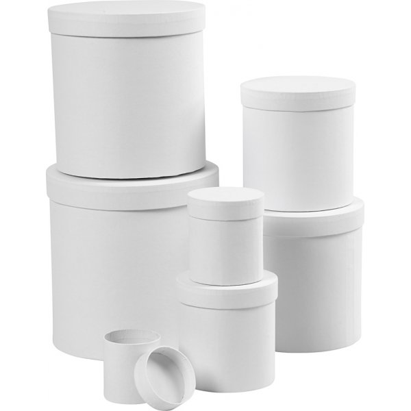 Cendres - blanches - rondes - 7 pcs