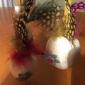 Image client Plumes de pintade 40 - 80 mm - plusieurs couleurs mélangées 3 g ~ 36 pcs.