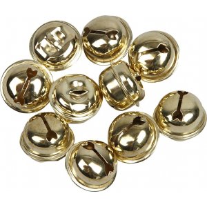 Anneaux cloches - or - 12 pcs - Ø13/15/17 mm Anneaux cloches - or - 12 pcs - Ø13/15/17 mm