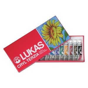 Set de peinture acrylique Lukas Cryl Terzia - 12 tubes de 12ml Set de peinture acrylique Lukas Cryl Terzia - 12 tubes de 12ml