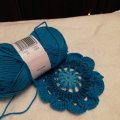 Image client Fil DROPS Safran Uni Color - 50g - Turquoise (30)
