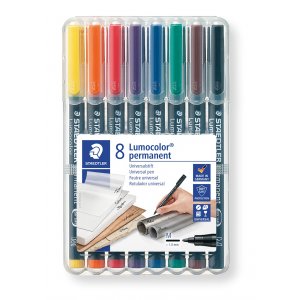 OH Pen Lumocolor Permanent 1 mm - 8 stylos OH Pen Lumocolor Permanent 1 mm - 8 stylos