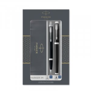 Parker Duo Set IM Black - Stylo bille et stylo plume - Bleu moyen Parker Duo Set IM Black - Stylo bille et stylo plume - Bleu moyen