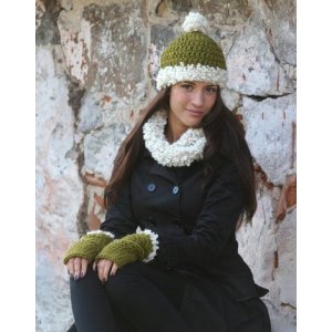 Patron de tricot - Bonnet, boucle et manchettes Patron de tricot - Bonnet, boucle et manchettes