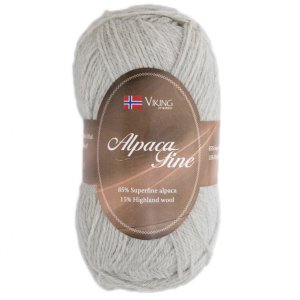 Fil Viking Alpaca Fine 50g - Gris perle (612) Fil Viking Alpaca Fine 50g - Gris perle (612)