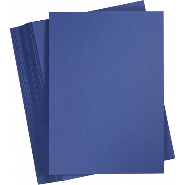 Carton coloré - bleu foncé - A4 - 180 g - 100 feuilles Carton coloré - bleu foncé - A4 - 180 g - 100 feuilles