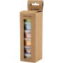 Argile paillete, couleurs pastel, 6x20 ml