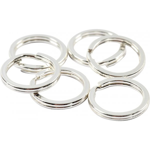Bague brise - plaqu argent - 15 pcs