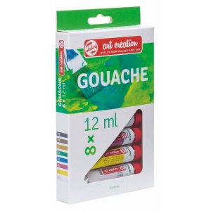 Gouache couleurs Art Creation 12 ml - 8 couleurs Gouache couleurs Art Creation 12 ml - 8 couleurs