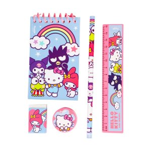 Ensemble de papeterie Hello Kitty - 5 pi�ces
