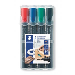 Marqueur permanent Lumocolor 2 mm - 4 stylos Marqueur permanent Lumocolor 2 mm - 4 stylos